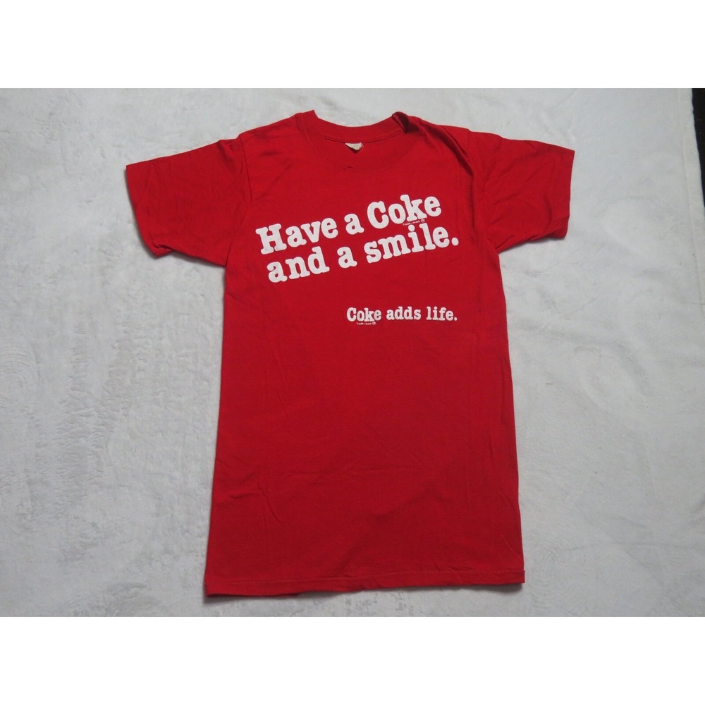 Vintage Coca Cola 70s Shirt Have A Coke Size Medium Men Pre Owned Rare